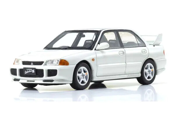 1:43 Kyosho - Mitsubishi Lancer Evolution III 1995 White 1:43 Kyosho - Mitsubishi Lancer Evolution III 1995 White
