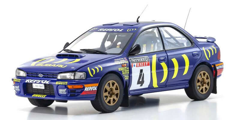 1:18 Kyosho - SUBARU IMPREZA – MCRAE/RINGER – #4 WINNER RAC 1994 1:18 Kyosho - SUBARU IMPREZA – MCRAE/RINGER – #4 WINNER RAC 1994