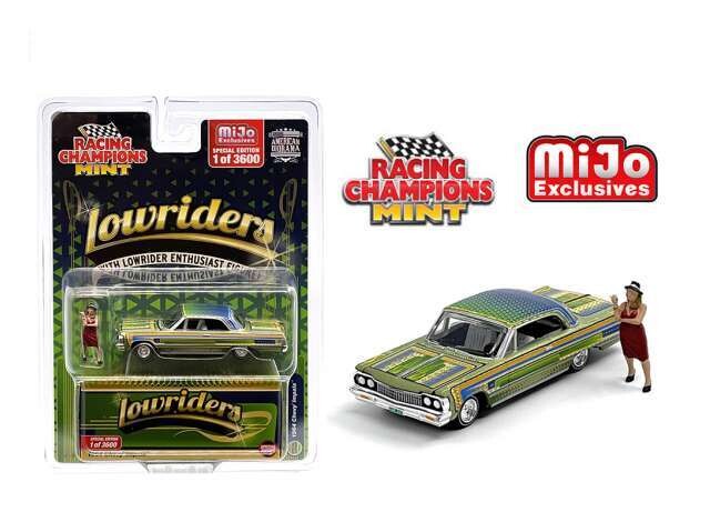 1:64 Racing Champions - 1964 Chevrolet Impala Lowrider with 1 figure