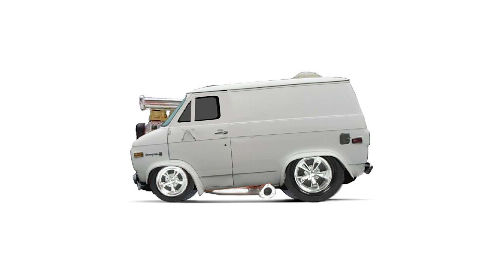 1:64 Maisto - 1971 Chevrolet Custum Van, white