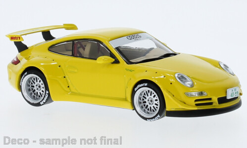 1:43 Ixo - Porsche RWB 997, gelb