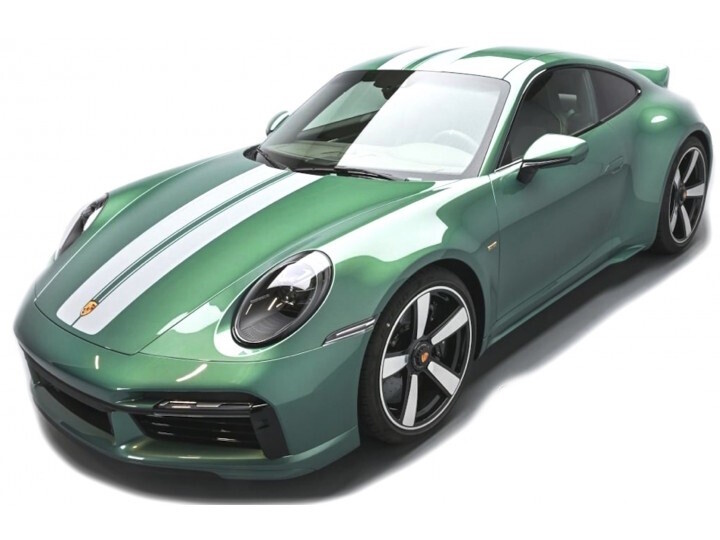 1:18 Minichamps - PORSCHE 911 (992) SPORT CLASSIC – 2022 – GREEN METALLIC W/STRIPE