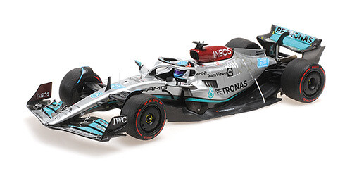 1:18 Minichamps - MERCEDES-AMG PETRONAS FORMULA ONE TEAM F1 W13 E PERFORMANCE – G. RUSSELL – 1ST WIN BRAZILIAN GP 2022