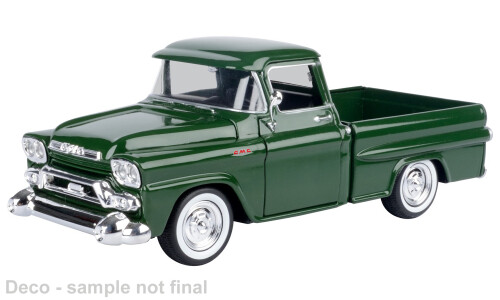 1:24 Motormax - GMC 1000 Wideside, grün/weiss, 1958 1:24 Motormax - GMC 1000 Wideside, grün/weiss, 1958