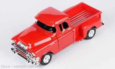 1:24 Motormax - GMC Blue Chip Pick Up, rot, 1955 1:24 Motormax - GMC Blue Chip Pick Up, rot, 1955
