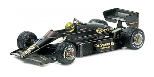 1:12 Minichamps - 1985 Lotus Renault 97T Winner GP Portugal 1st Career Win Ayrton Senna, Dirty Version