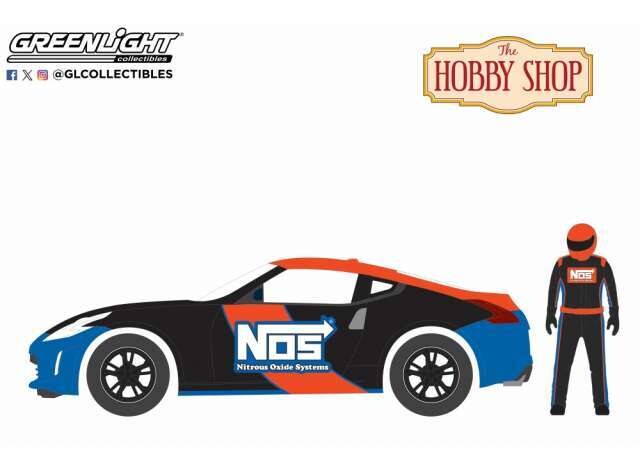 1:64 Greenlight - 2020 Nissan 370z with Race Car Driver *The Hobby Shop Series 16*