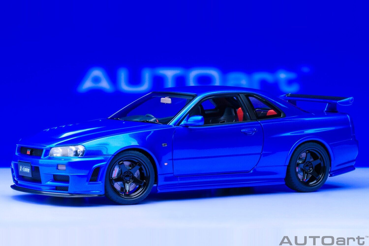 1:18 Autoart - Nissan Skyline GT-R (R34) Z-tune (Bayside Blue)