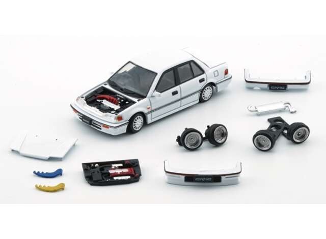 1:64 BM Creations - 1991 Honda Civic EF2, white LHD