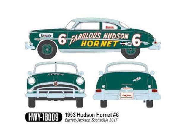 1:18 Highway61 - 1953 Hudson Hornet #6 *Fabolous Hudson Hornet* Barrett Jackson Scottsdale 1:18 Highway61 - 1953 Hudson Hornet #6 *Fabolous Hudson Hornet* Barrett Jackson Scottsdale