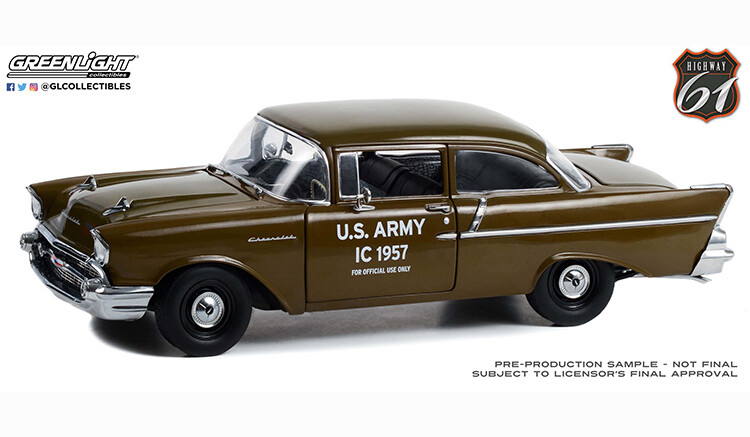 1:18 Highway61 - 1957 Chevrolet 150 Sedan *US Army IC 1957 Staff Car*