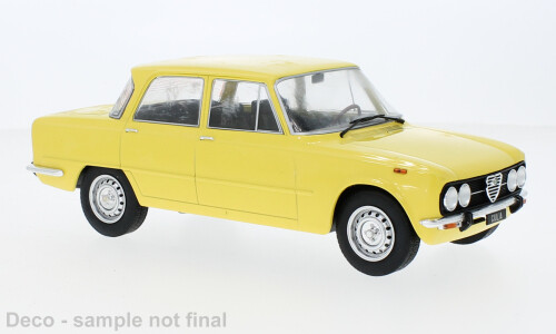 1:18 MCG - Alfa Romeo Giulia Nuova Super, hellgelb, 1974