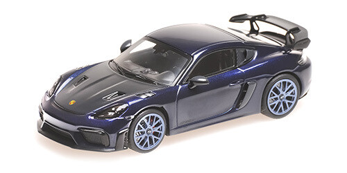 1:43 Minichamps - PORSCHE CAYMAN GT4 RS – 2021 – BLUE W/ BLUE WHEELS