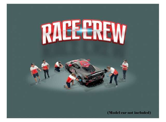 1:64 American Diorama - Race Crew, Diecast Figure's (Car Not Included.)