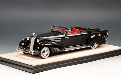 1:43 Stamp Models - Cadillac 452D V16 Victoria Convertible Open 1934 Black