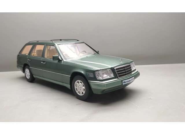 1:18 Triple9 - 1995 Mercedes E-Class T Model, green with beige interior. 1:18 Triple9 - 1995 Mercedes E-Class T Model, green with beige interior.