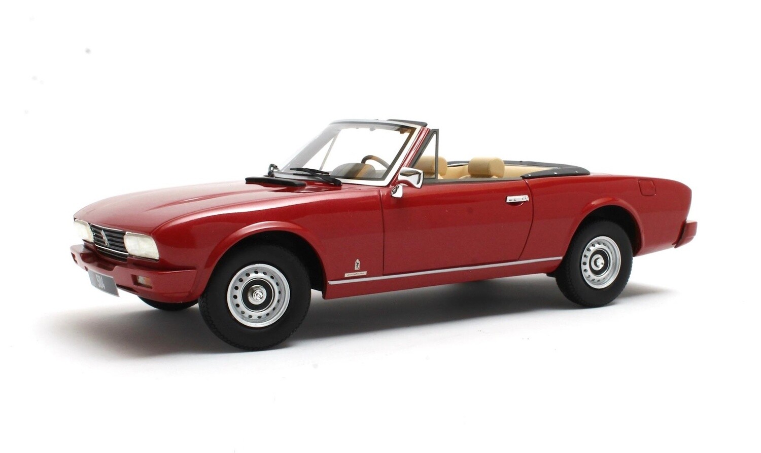 1:18 Cult Models - Peugeot 504 cabriolet 1983 red metallic