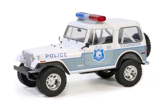 1:18 Greenlight - 1982 Jeep CJ-7 Clearwater, Florida Police Department *Artisan Collection* 1:18 Greenlight - 1982 Jeep CJ-7 Clearwater, Florida Police Department *Artisan Collection*