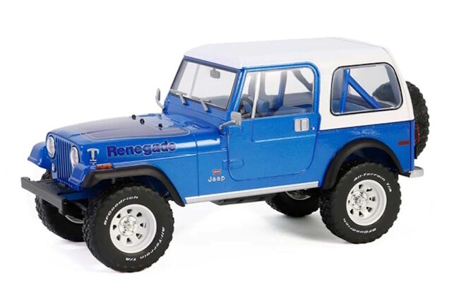 1:18 Greenlight - 1978 Jeep CJ-7 Renegade *Artisan Collection*, captain blue metallic 1:18 Greenlight - 1978 Jeep CJ-7 Renegade *Artisan Collection*, captain blue metallic