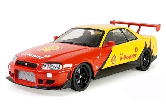 1:18 Greenlight - 1999 Nissan Skyline GT-R (R34) - Shell Oil *Artisan Collection* 1:18 Greenlight - 1999 Nissan Skyline GT-R (R34) - Shell Oil *Artisan Collection*