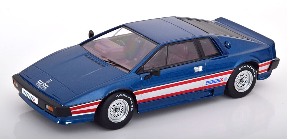 1:18 KK Scale - Lotus Esprit Turbo Essex 1981 blaumetallic/silber/rot