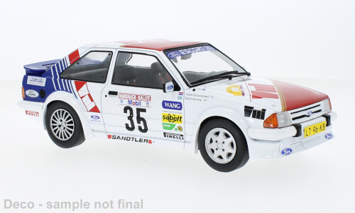 1:18 MCG - Ford Escort MK III RS Turbo, No.35, Hunsrück Rallye, S.Andervang/A.Schoonenwolf, 1985
