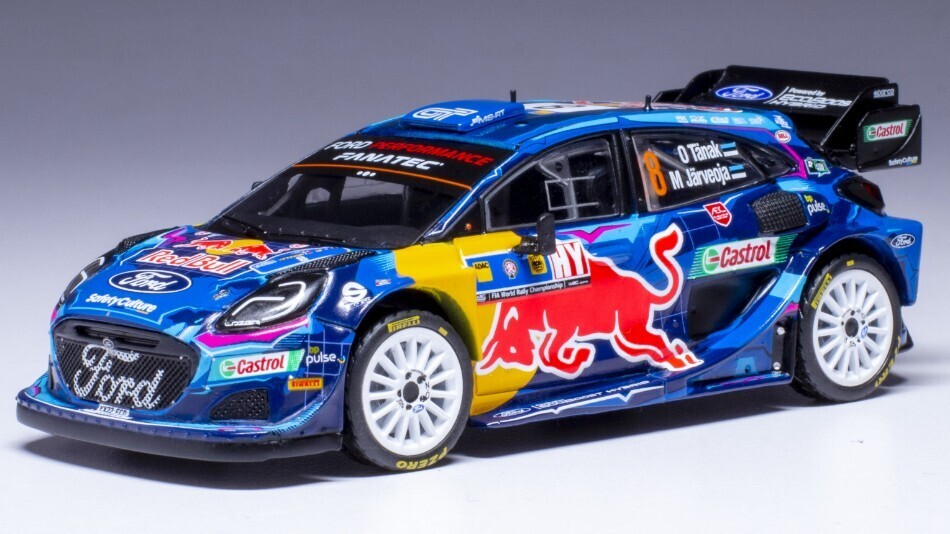 1:43 Ixo - Ford Puma Rally 1, No.8, WRC, Rally Chile, O.Tanak/M.Jarveoja, 2023