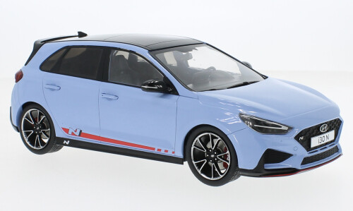 1:18 MCG - Hyundai i30 N, light blue, 2021