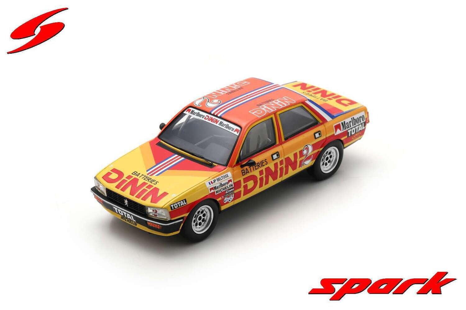 1:43 Spark - Peugeot 505 2L. No.2 Production 1980 Montlery Jean-Pierre Beltoise
