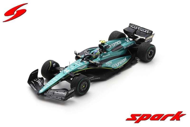 1:12 Spark - Aston Martin AMR23 No.14 Aston Martin Aramco Cognizant F1 Team 2nd Monaco GP 2023 Fernando Alonso