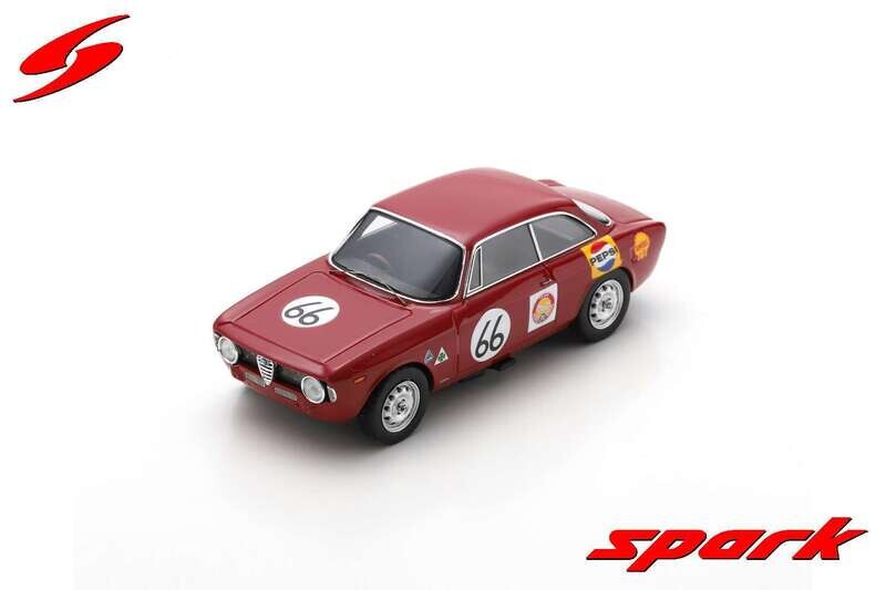 1:43 Spark - Alfa Romeo GTA No.66 Team Hong Kong Singapore GP 1967 Albert Poon 1:43 Spark - Alfa Romeo GTA No.66 Team Hong Kong Singapore GP 1967 Albert Poon