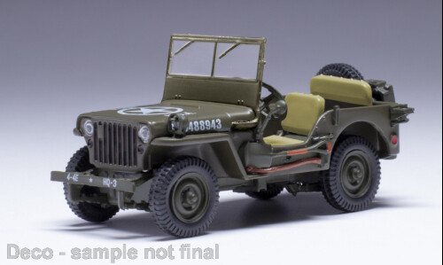 1:43 Ixo - Jeep Willys MB, oliv, 1943