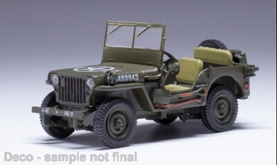 1:43 Ixo - Jeep Willys MB, oliv, 1943 1:43 Ixo - Jeep Willys MB, oliv, 1943