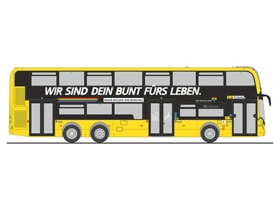 1:87 Rietze - Alexander Dennis Enviro 500, BVG - Bunt fürs Leben 1:87 Rietze - Alexander Dennis Enviro 500, BVG - Bunt fürs Leben