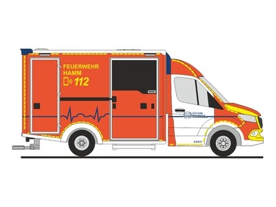 1:87 Rietze - Wietmarscher Ambulanzfahrzeuge RTW, Feuerwehr Hamm , 2018 1:87 Rietze - Wietmarscher Ambulanzfahrzeuge RTW, Feuerwehr Hamm , 2018
