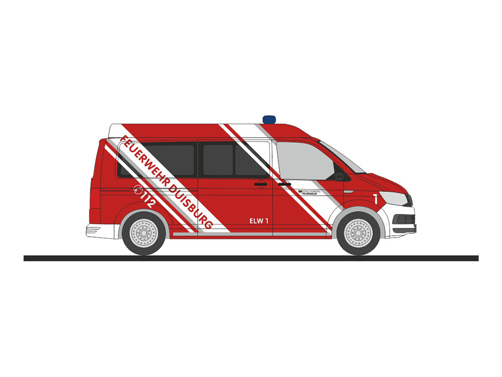 1:87 Rietze - VW T6 Bus, Feuerwehr Duisburg