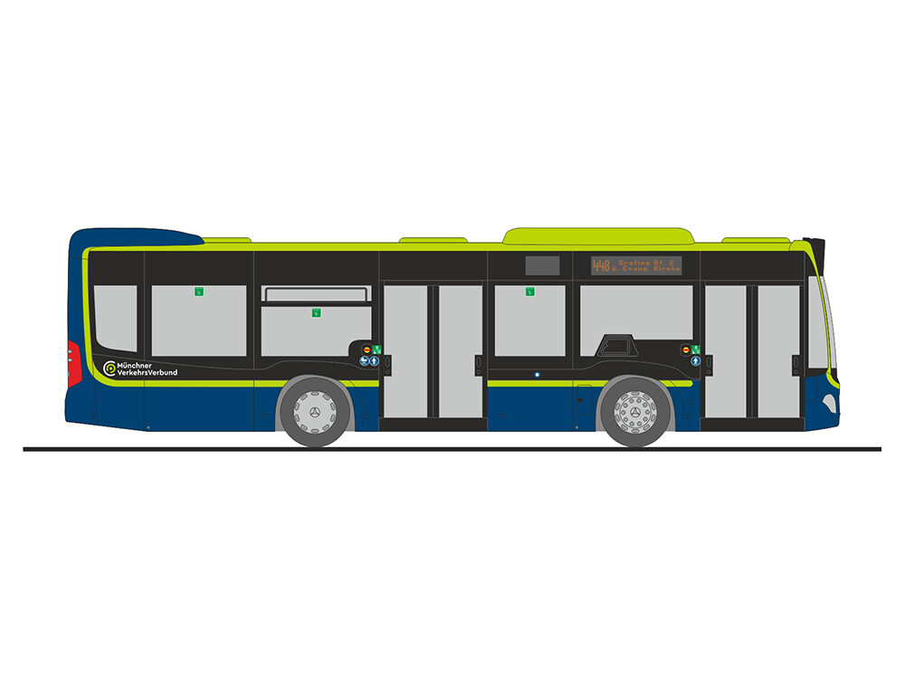 1:87 Rietze - Mercedes Citaro K, Omnibusverkehr Reisberger - MVV, 2015