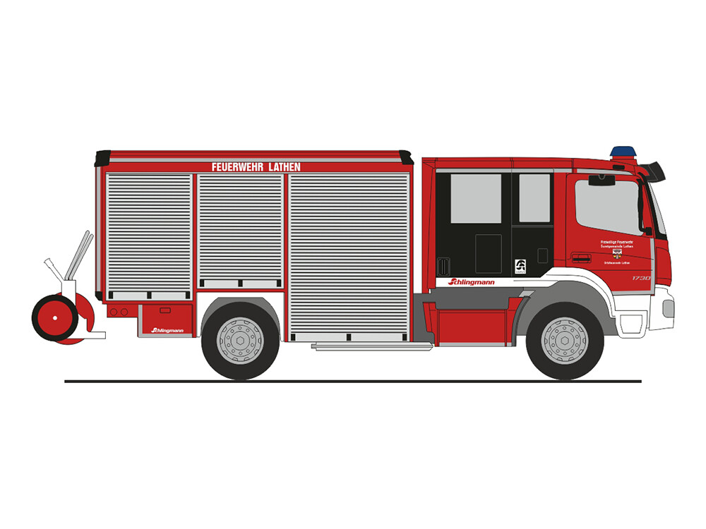1:87 Rietze - Mercedes Schlingmann Varus HLF, Feuerwehr Lathen
