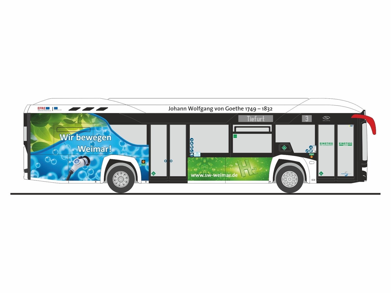 1:87 Rietze - Solaris Urbino 12 Hydrogen, Stadtwirtschaft Weimar, 2019