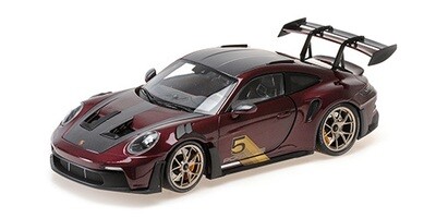 1:18 Minichamps - PORSCHE 911 (992) GT3RS – 2023 – PURPLE W GOLD WHEELS