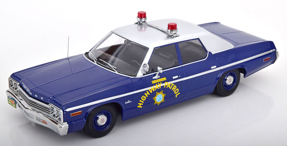 1:18 KK Scale - Dodge Monaco Nevada Highway Patrol 1974 blau/silber