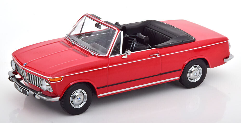 1:18 KK Scale - BMW 2002 Cabrio 1968 rot