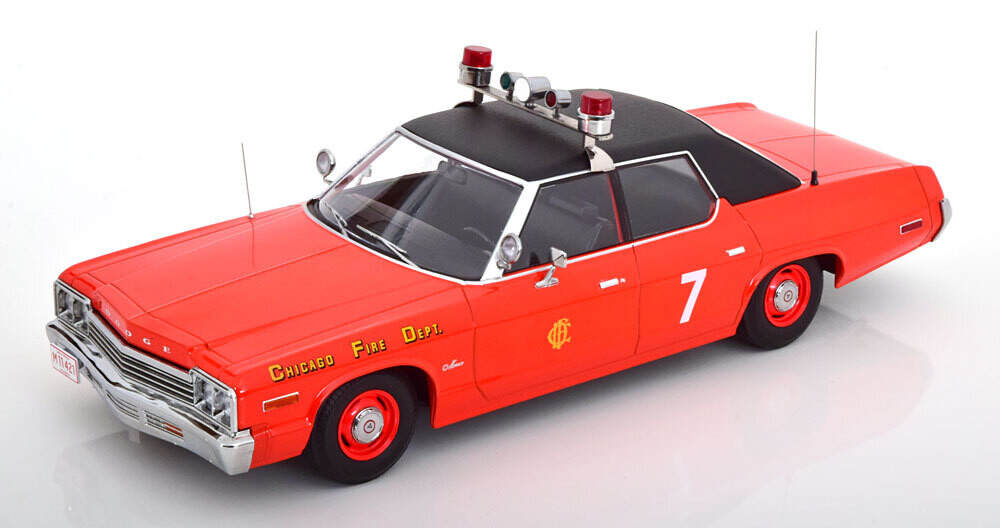 1:18 KK Scale - Dodge Monaco Chicago Fire Department 1974 rot/schwarz