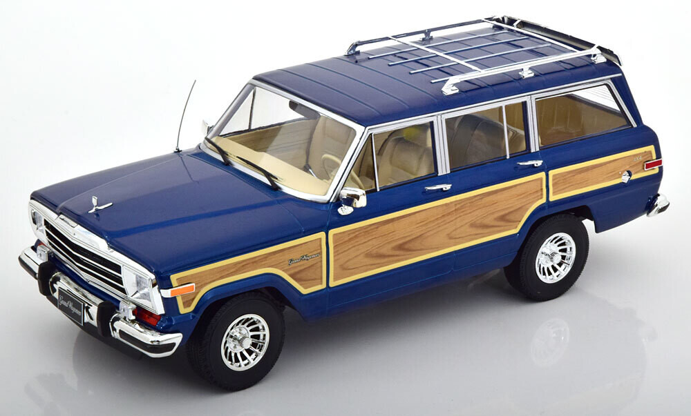 1:18 KK Scale - Jeep Grand Wagoneer 1989 blaumetallic