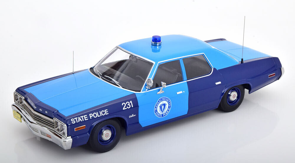 1:18 KK Scale - Dodge Monaco Massachusetts State Police 1974