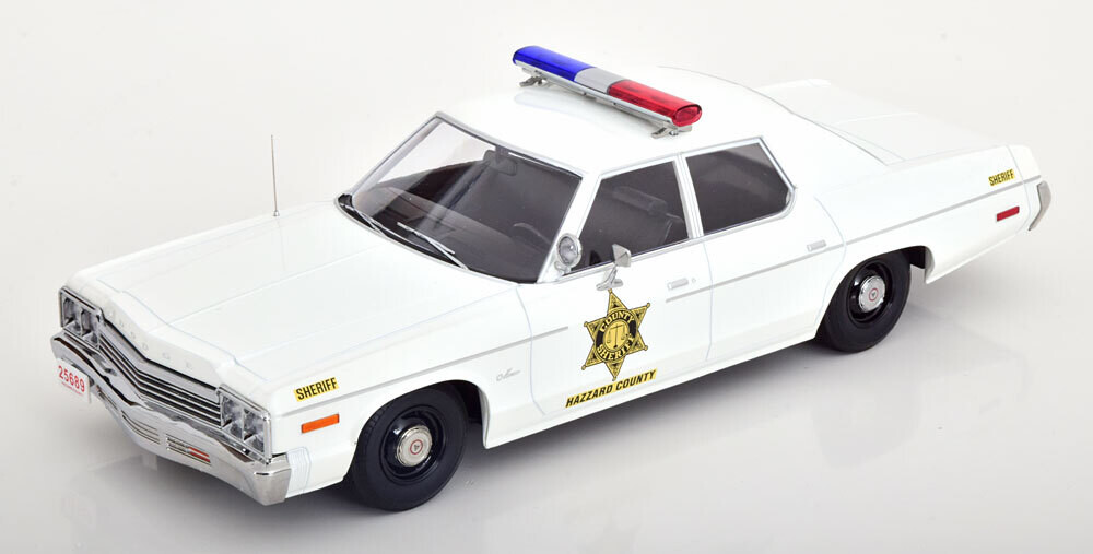 1:18 KK Scale - Dodge Monaco Hazzard County Police 1974