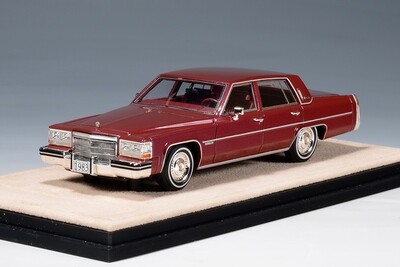 1:43 Stamp Models - 1983 Cadillac Sedan de Ville Carmine Metallic