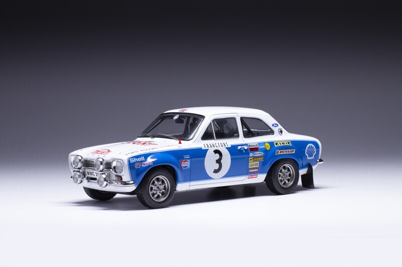 1:24 Ixo - Ford Escort MK I RS 1600, No.3, Rally Monte Carlo , T.Mäkinen/H.Liddon, 1973