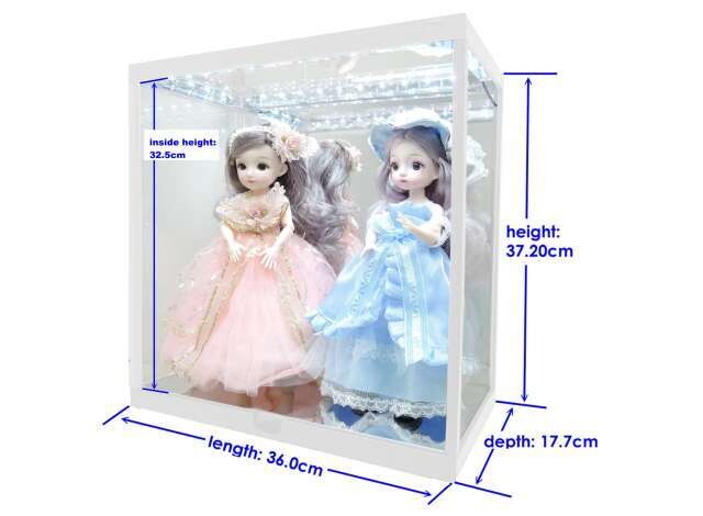 1:18 Vitrinen - Triple9 Led Show Case Weiß (35x16,2x34,2cm)