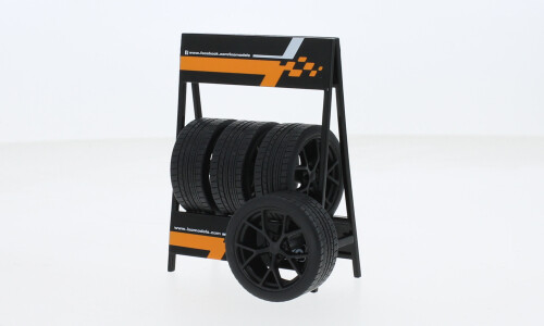 1:18 Ixo - Zubehör RS3 Wheels, mattblack, Set of 4 Wheels